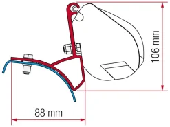 Fiamma F35 Adapter Trafic Vivaro Primastar 2001-2014