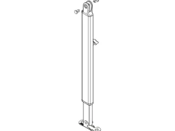 Fiamma Oberteil Stützfuß links F45S/F65S