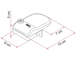 Fiamma Safe Door Frame 3 Sicherheitsschlösser - White