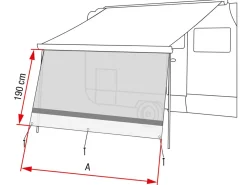 Fiamma Sun View XL Vorderwand Grey 500