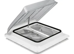 Fiamma Turbo Vent 40 x 40 Dachluke mit Ventilator - Transparent