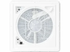 Fiamma Turbo Vent 40 x 40 Dachluke mit Ventilator - Transparent