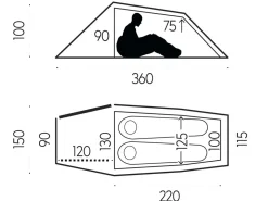 Fjällräven Abisko Lite 2 leichtes Tunnelzelt
