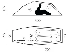 Fjällräven Abisko Shape 2 leichtes Tunnelzelt