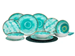 Flamefield rutschfestes Boho Dream Geschirrset - 12-teilig