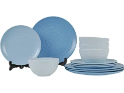 Flamefield Shades of Blue 12-teiliges Geschirrset