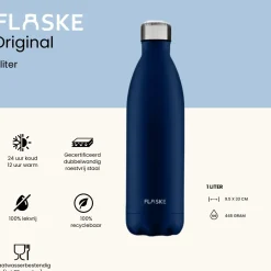 FLASKE 1 liter Edelstahl Trinkflasche - Shade
