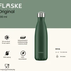 FLASKE 500 ml Trinkflasche aus Edelstahl - Moss