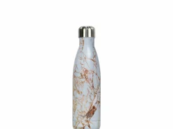 FLASKE 500 ml Trinkflasche aus Edelstahl - Marble Shine