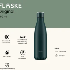 FLASKE 500 ml Trinkflasche aus Edelstahl - Moss