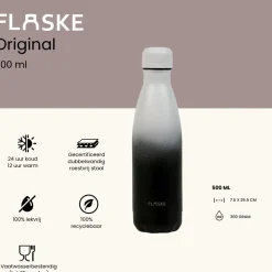 FLASKE 500 ml Trinkflasche aus Edelstahl - Gradient Mono