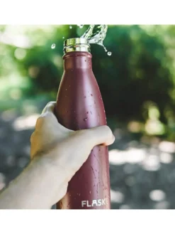 FLASKE 500 ml Trinkflasche aus Edelstahl - Lava
