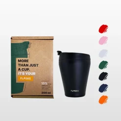 FLASKE 200 ml Kaffeebecher aus Edelstahl - Night