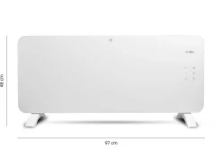 FlinQ 2000 Watt Smart Konvektor-Heizung - White