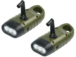 FlinQ Aufziehbare Taschenlampe - Set von 2