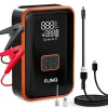 FlinQ 2-in-1-Starthilfe & Luftkompressor – Schwarz/Orange