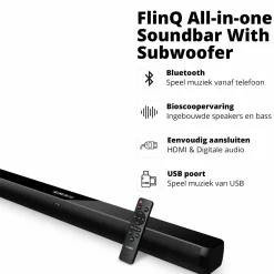 FlinQ Soundbar mit integriertem Subwoofer