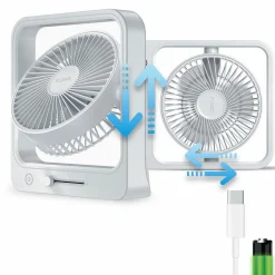 FlinQ Wiederaufladbarer Tischventilator - White