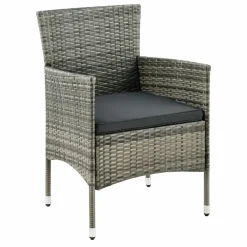 Fort Myers Polyrattan graues Lounge-set