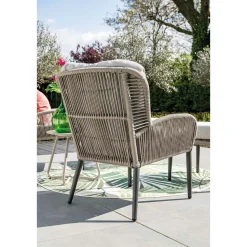 Garden Impressions Bentong Fußhocker und Loungesessel in Taupe