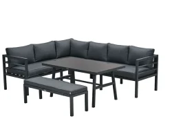 Garden Impressions Bleco II Lounge-Dining Set - Black