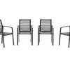 Garden Impressions Cosmo Dark Grey Gartenstuhl - Set von 4