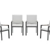 Garden Impressions Felini Carbon Black Gartenstuhl - Set von 4