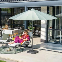 Garden Impressions Manila Ø250 cm – Sonnenschirm aus Olivenholz