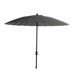 Garden Impressions Manilla donker grijze stokparasol - Anthracite
