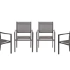 Garden Impressions Moon Carbon Black Gartenstuhl - Set von 4
