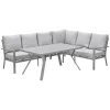 Garden Impressions Senja 3-teiliges Lounge-Essset rechts – Sand