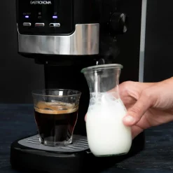 Gastronoma 18110002 Espressomaschine mit Milchaufschäumer