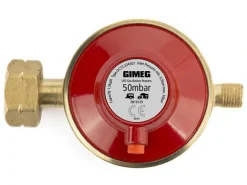Gimeg 50 mbar 1/4" Links Gasdruckregler mit Abblasschutz