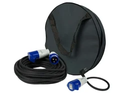 Gimeg 20 Meter CEE-Verlängerungskabel mit Tasche und Adapter