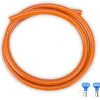 Gimeg 2 Meter HD PVC Gasschlauch mit 2 Schlauchschellen