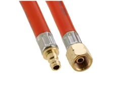 Gimeg PVC 1/4 links x Schnellverschluss 3 Meter Gasschlauch