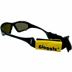 Glogglz Finz polarisierte Sonnenbrille - Black