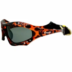 Glogglz Finz polarisierte Wassersport-Sonnenbrille - Brown