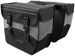 Greenlands Hardbox schwarz weiße doppelte Fahrradtasche