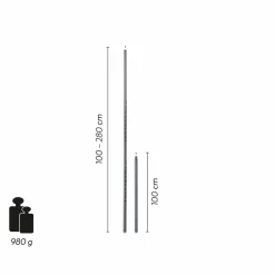 Groenberg Barande L Tarpstange - 2,8 Meter