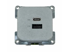 HABA USB-A- und USB-C-Einbaudose