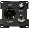 HABA 12V-Steckdose mit Antennen- und Satellitenanschluss