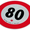 Höchstgeschwindigkeit von 80 km / h