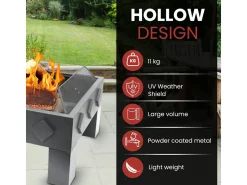 HEAT Outdoor Living Kvadrat Feuerschale