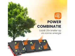 HEKO Solar Spark Powerbank mit Unfold 30W Solar Panel