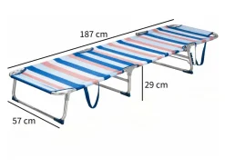 HEM aluminium verstellbare klappliege - Blue