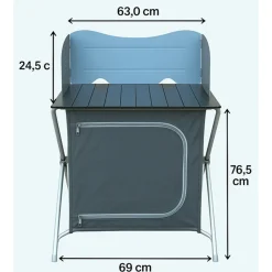HEM klappbarer campingküche mit windschutz