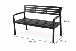 HEM 2-Personen Gartenbank - Stahl