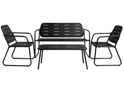 HEM Personen Stahl-Lounge-Set - Black