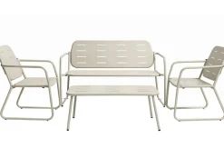 HEM Personen Stahl-Lounge-Set - Ecru